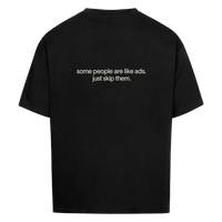 SKIP THEM — Oversized Tee in Black, Rückenprint