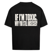 STILL OBSESSED — Oversized Tee in Black, Rückenprint