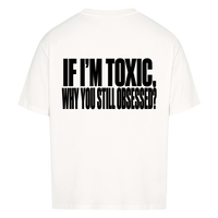 STILL OBSESSED — Oversized Tee in White, Rückenprint