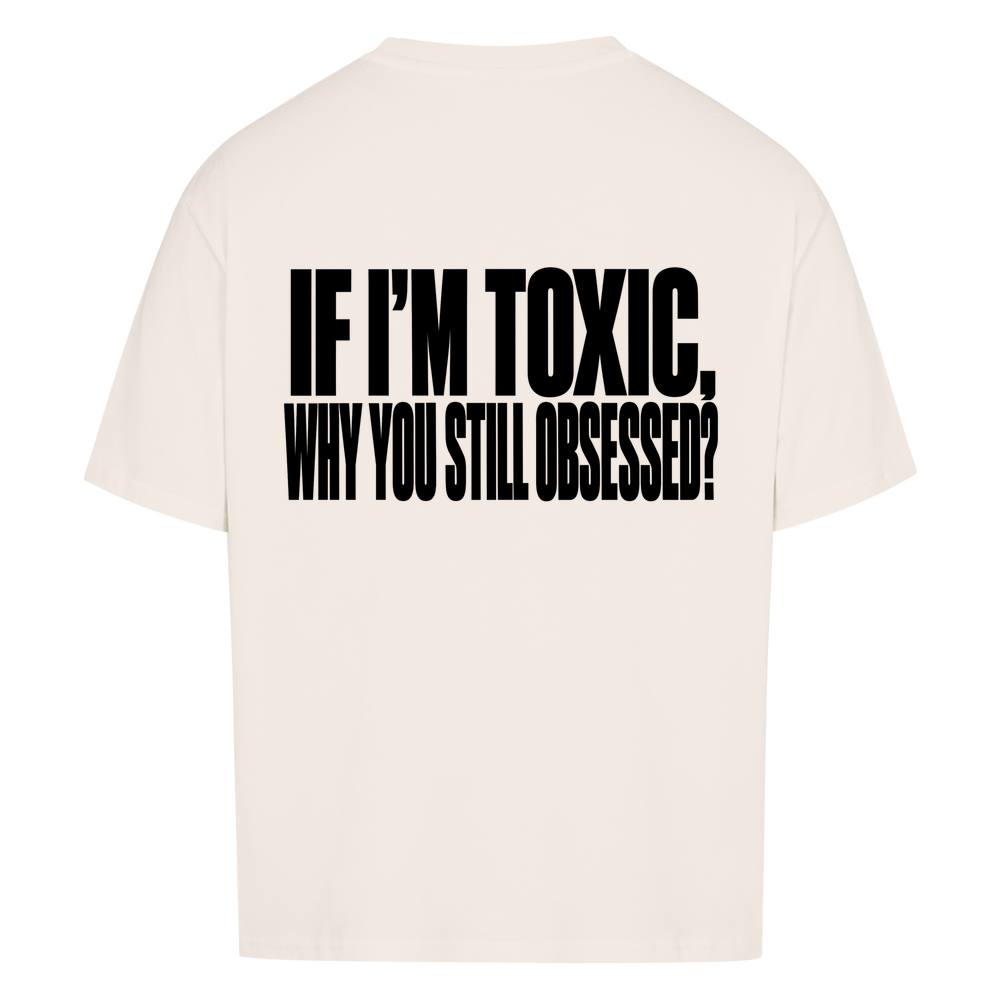 STILL OBSESSED — Oversized Tee in Natural Raw, Rückenprint