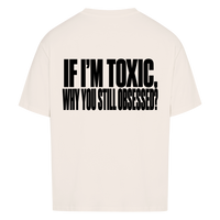 STILL OBSESSED — Oversized Tee in Natural Raw, Rückenprint