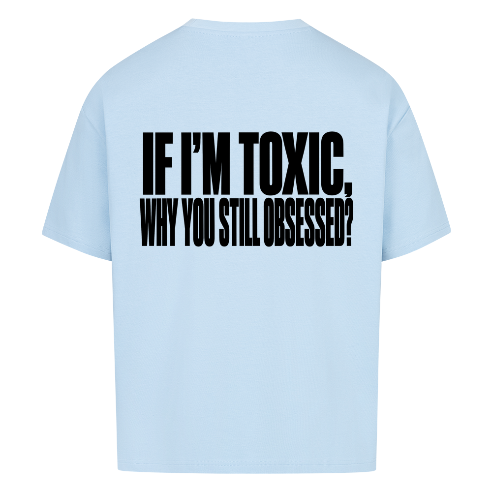STILL OBSESSED — Oversized Tee in Baby Blue, Rückenprint