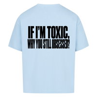 STILL OBSESSED — Oversized Tee in Baby Blue, Rückenprint